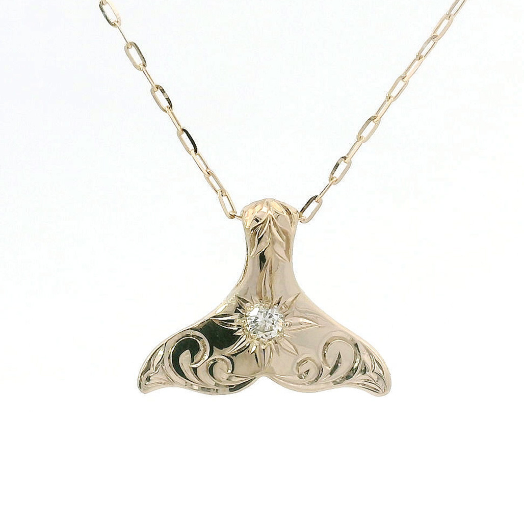 [K18CHG] ホエールテイル  コホラ・カヒコレ ダイヤモンドRV ペンダント
